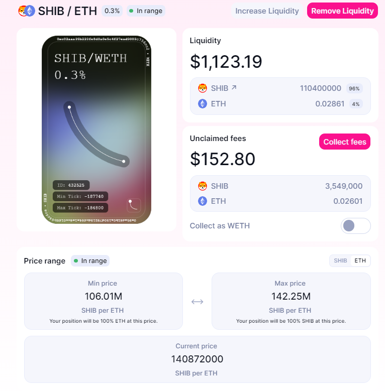 my liquid staking results